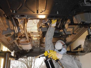 Hohlraumversiegelung München VW T5 Verarbeitung Fluid Film Auto Till